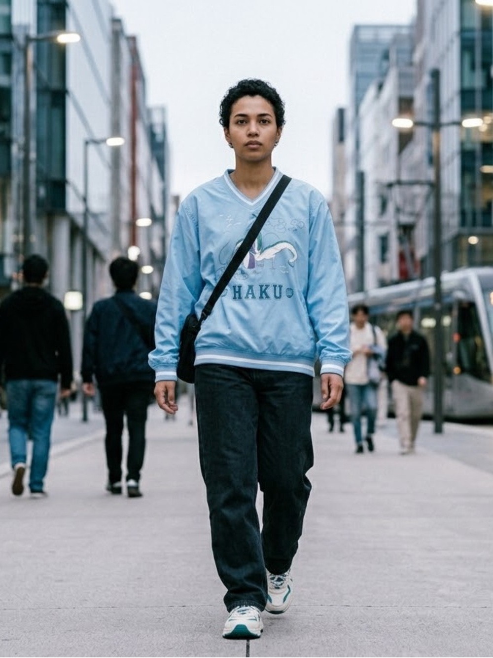 Her Universe Studio Ghibli Spirited Away Haku Dragon V-Neck Pullover Windbreaker